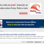 Ganhei um livro sobre Ruby on Rails