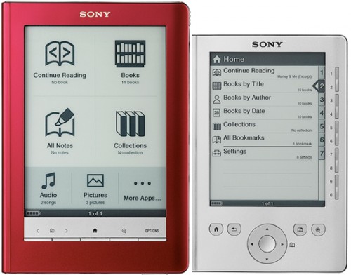 sony e-readers