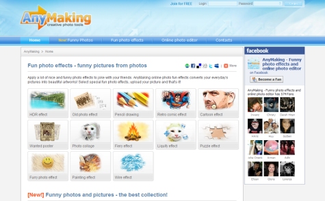 03 AnyMaking Conheça 10 dos melhores sites de edição de fotos online Grátis !