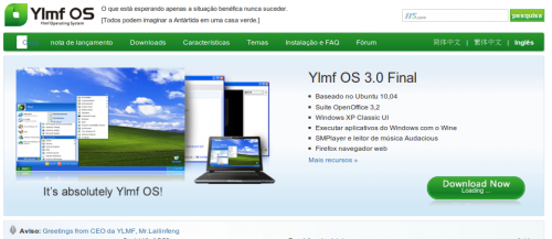 Linux com interface do windows 7