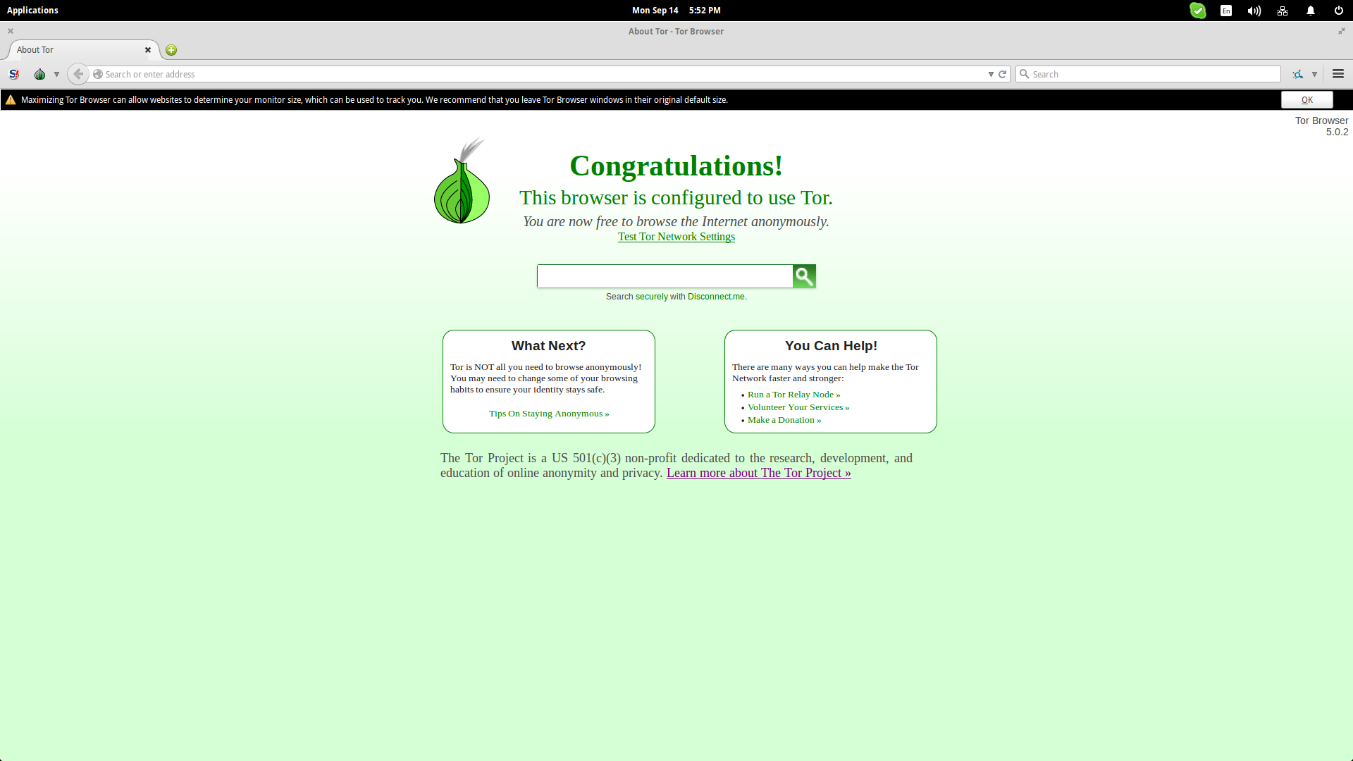 Abrir Tor Browser